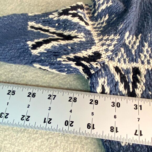 Hollister‎ Oversized Knit Button Cardigan Blue, Navy and White Womens Size M - Picture 12 of 12